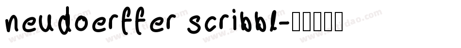 neudoerffer scribbl字体转换